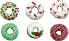 (image for) Christmas Decorated Donuts 6pc