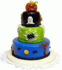 (image for) Jack-O-Lantern 3 Tier Cake