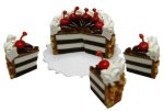 (image for) Chocolate Cake Sliced w/ Cherries