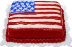 (image for) Flag Sheet Cake w/ Stars