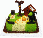 (image for) Tiny Witch Hideaway Sheet Cake