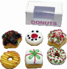 (image for) Christmas Decorated Donuts/Pastries in Window Box