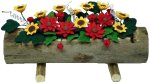 (image for) Summer Flowers in Log Planter