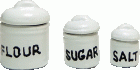 (image for) White Canister Set with Removable Lids