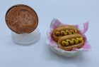 (image for) 2 Hot Dogs with Mustard in a Basket