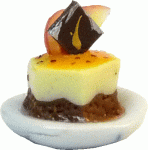 (image for) Caramel Flan w/ Apple & Chocolate Accent