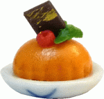 (image for) Pumpkin Panna Cotta w/ Chocolate Accent