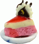 (image for) Strawberry Pie Slice on a Plate