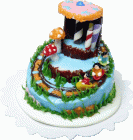 (image for) Fantasy Water Ride Cake