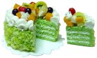 (image for) Fruit Topped Sliced Cake