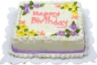 (image for) Floral Happy Birthday Cake