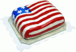 (image for) Flag Sheet Cake