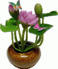 (image for) Lavender Water Lily Arrangement w/ Butterflies