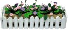 (image for) Pink and Purple Trumpet Flowers in Picket Planter