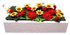 (image for) Summer Flowers in White Window Box