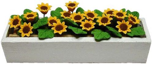 (image for) Summer Flowers in White Window Box