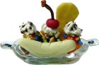 (image for) Banana Split in Glass Dish