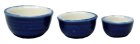 (image for) Royal Blue Ceramic Bowl Set 3pc