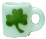 (image for) Shamrock Mug - White & Green