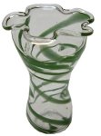 (image for) Green Swirled Glass Vase