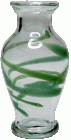 (image for) Green Swirled Classic Glass Vase