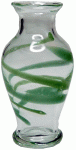 (image for) Green Swirled Classic Glass Vase