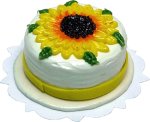 (image for) Sunflower Cake w/ Colorful Design