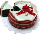 (image for) Candy Cane Ribbon Cake