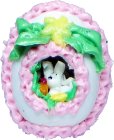 (image for) Panorama Egg / Pink Trim- Rabbit 5/8i Tall