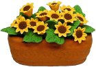 (image for) Sunflowers in Clay Planter