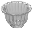 (image for) Glass Flared Ribbed Bowl