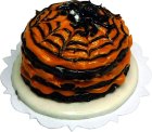 (image for) Black Widow Spider Web Cake