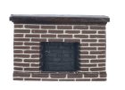 (image for) 1/2in Scale Brick Fireplace