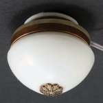 (image for) Frosted Medallion Ceiling Light 12v - Bronze