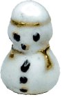 (image for) White Enameled Snowman