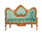 (image for) Victorian Heart Sofa - Green - Walnut