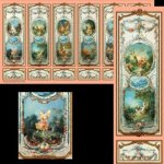 (image for) 1/2in Scale Victorian Dance Wall Panel Sheet