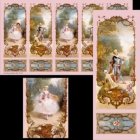 (image for) 1/2in Scale Victorian Pink Wall Panel Sheet