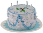 (image for) Blue Birthday Cake