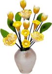 (image for) Yellow Carnation Flower Arrangement