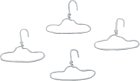 (image for) White Clothes Hangers 4pc