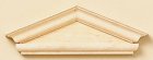 (image for) Federal Hooded Door Pediment 2pc