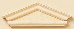 (image for) Federal Hooded Door Pediment 2pc