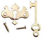 (image for) Chippendale Key Plate w/ Key & Nail