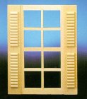 (image for) Standard 8-Light Window w/ Shutters