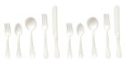 (image for) White Flatware 10pc 2 Settings