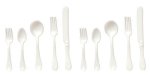 (image for) White Flatware 10pc 2 Settings