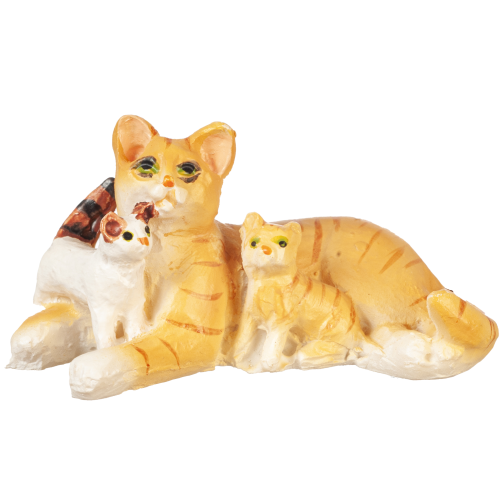 (image for) Orange cat with kittens