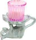 (image for) Cat Stand w/ Pink Votive Candle