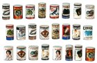 (image for) Old Fashioned Round Grocery Tins - Set of 24